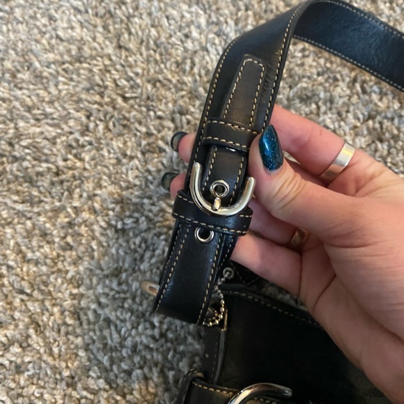 Black Coach Handbag with Digital Authenticity - Picture 13 of 14